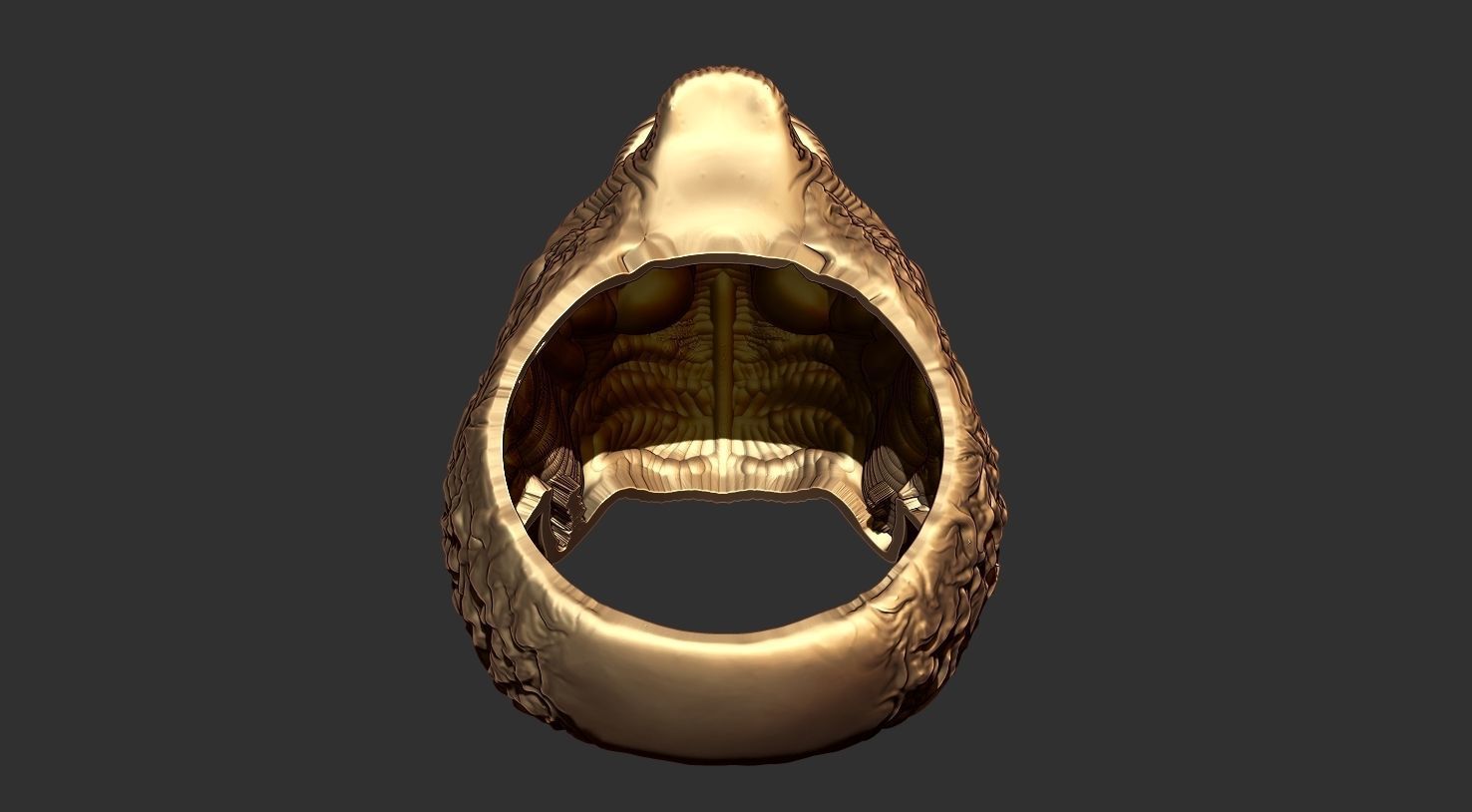 Lion Ring  Ready For 3D Print  3D print model_4