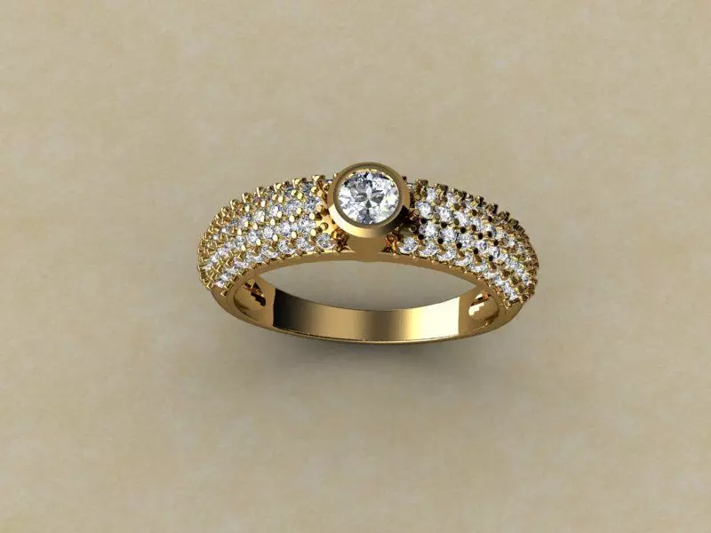 Diamond ring Fancy and Styles Free 3D model