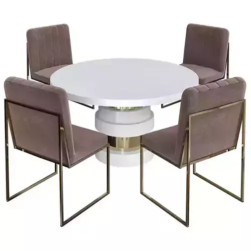 Boca Round Dining Table 3d model