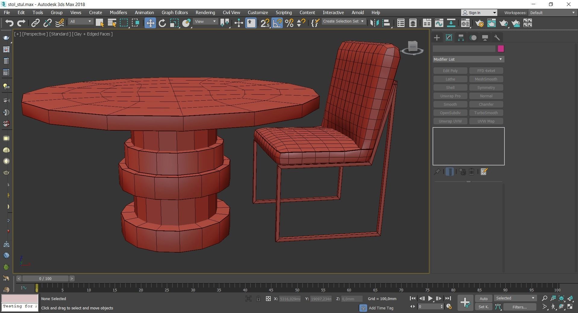 Boca Round Dining Table 3d model Low-poly 3D model_2