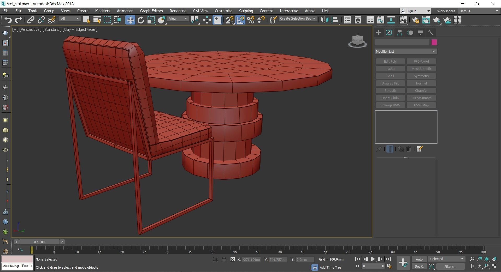 Boca Round Dining Table 3d model Low-poly 3D model_3