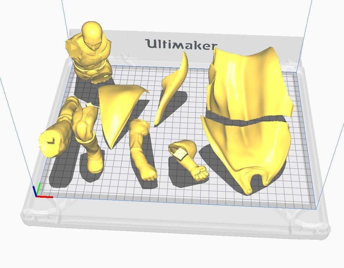 Character - one punch man saitama maji punch figure 3D print model_28