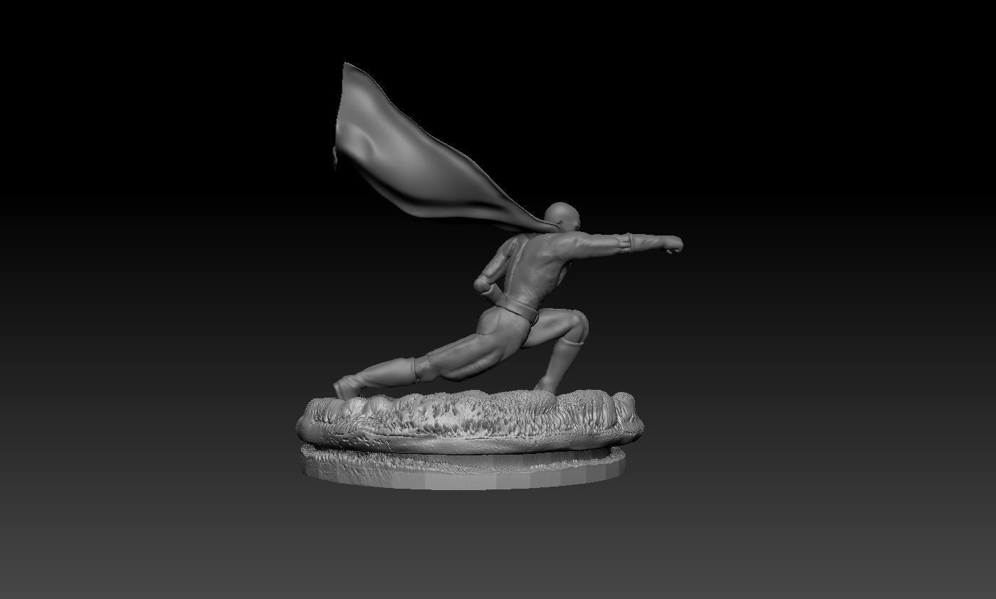 Character - one punch man saitama maji punch figure 3D print model_14