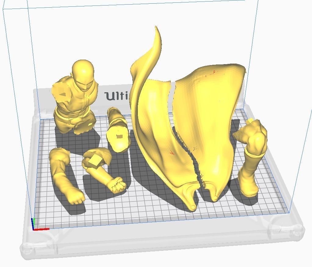 Character - one punch man saitama maji punch figure 3D print model_27