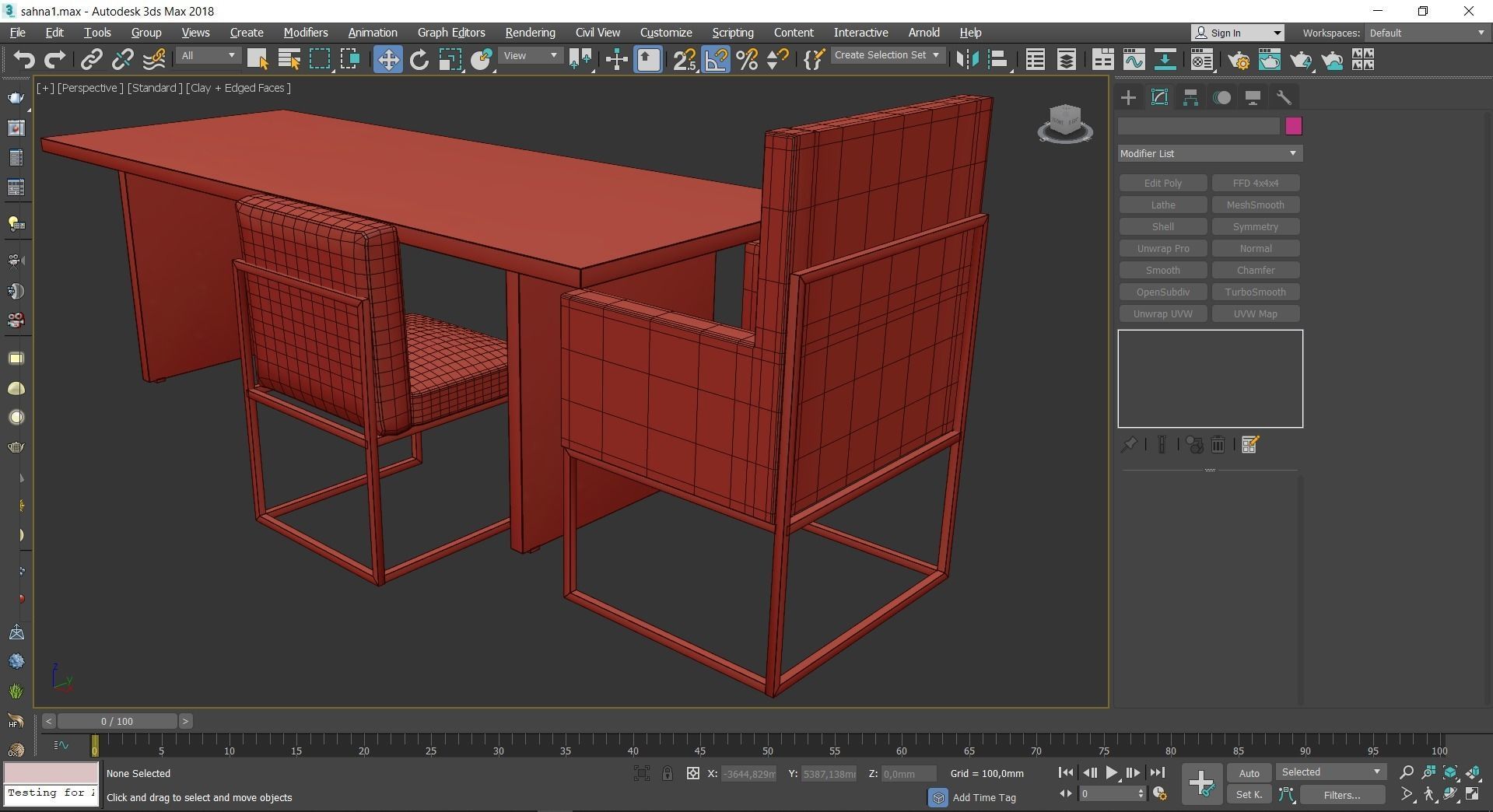 Port Elizabeth Dining Table 3d model Low-poly 3D model_3