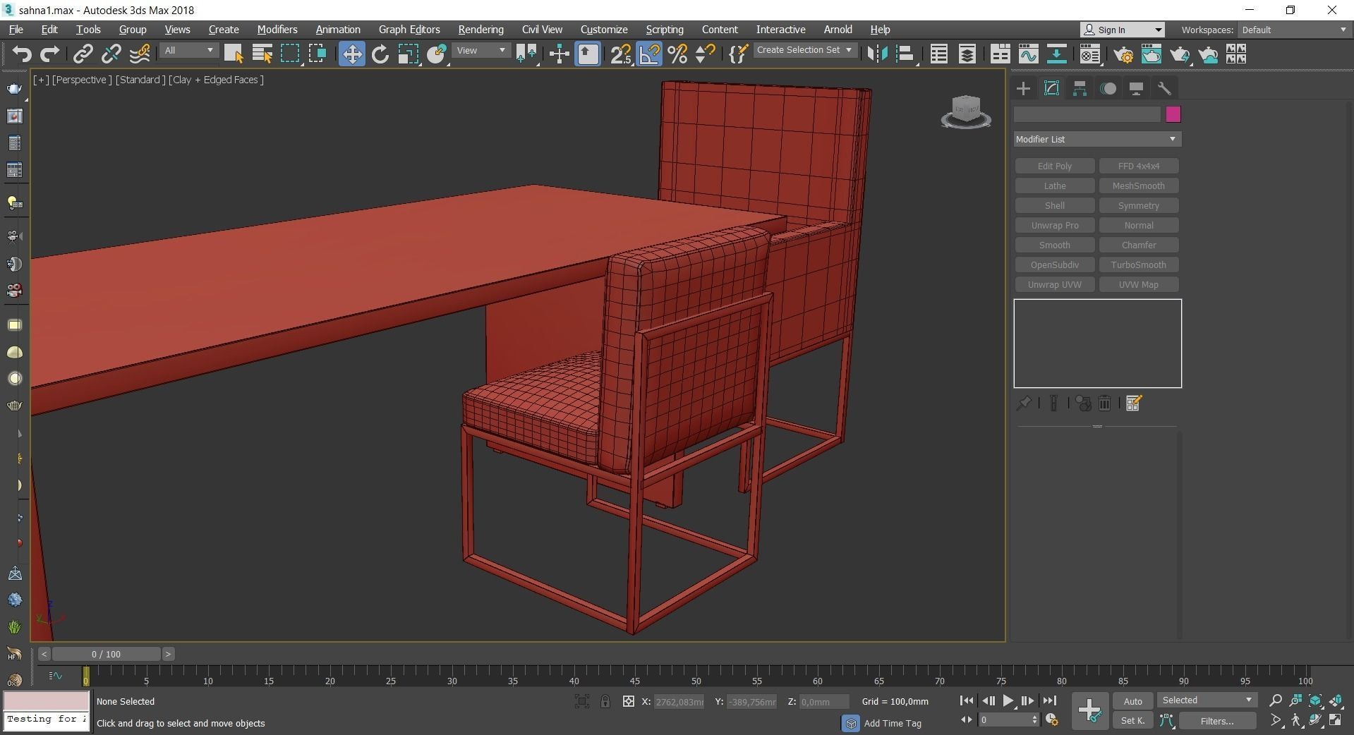 Port Elizabeth Dining Table 3d model Low-poly 3D model_2