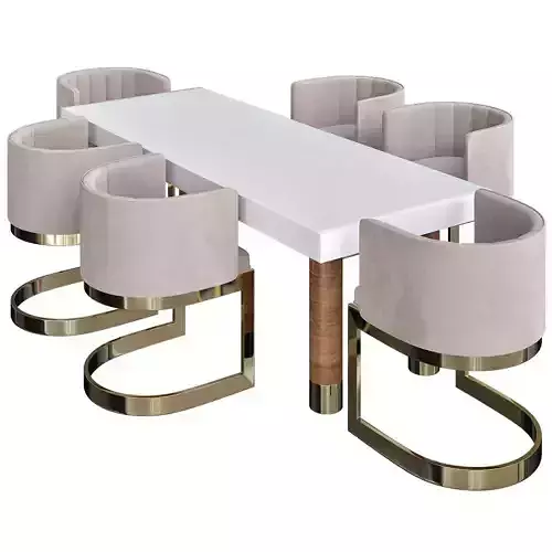 Provence Dining Table 3d model