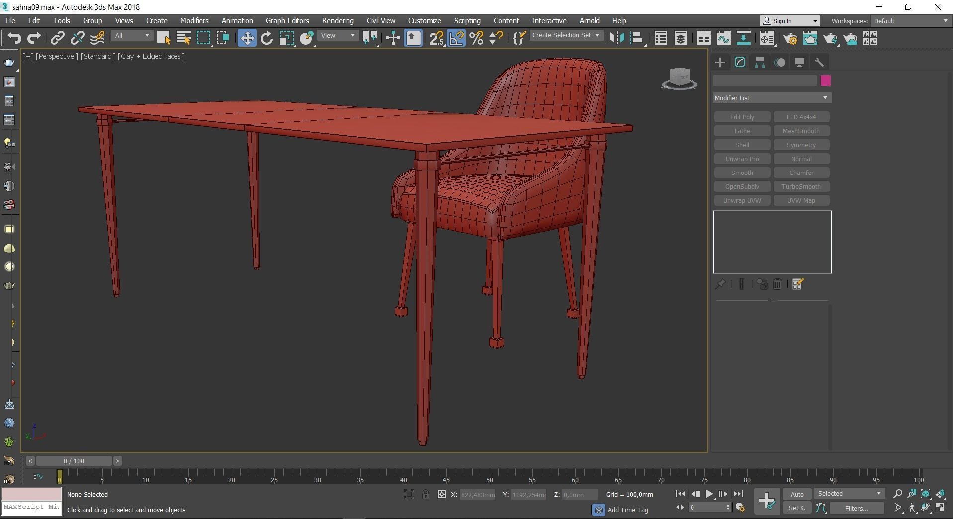 Velvet Elowen Chair 3d model Low-poly 3D model_2