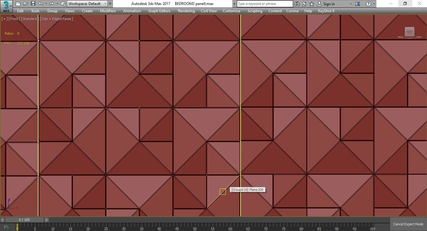 Benjamin Ple wall panel 3d model Low-poly 3D model_2