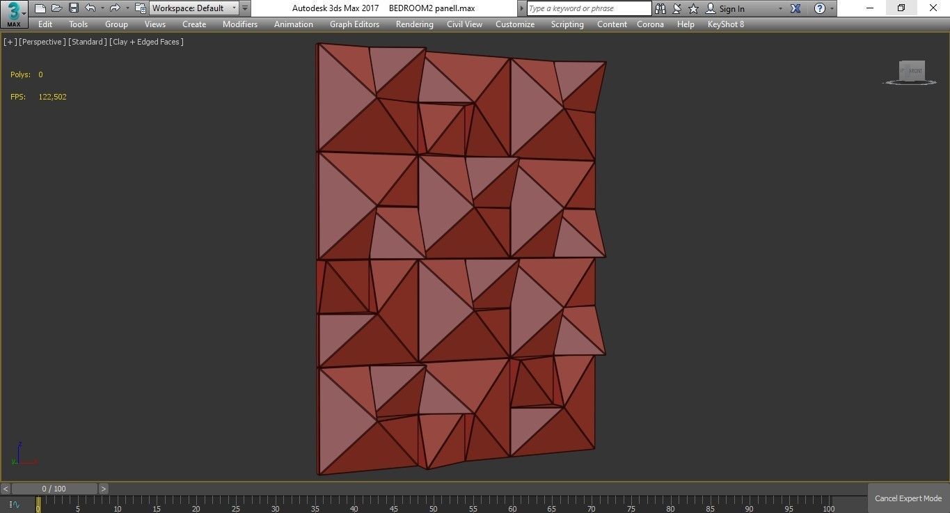 Benjamin Ple wall panel 3d model Low-poly 3D model_3