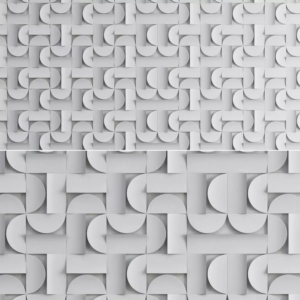 Japanese Ceramic Component Tiles wall panel 3d model Low-poly 3D model_0