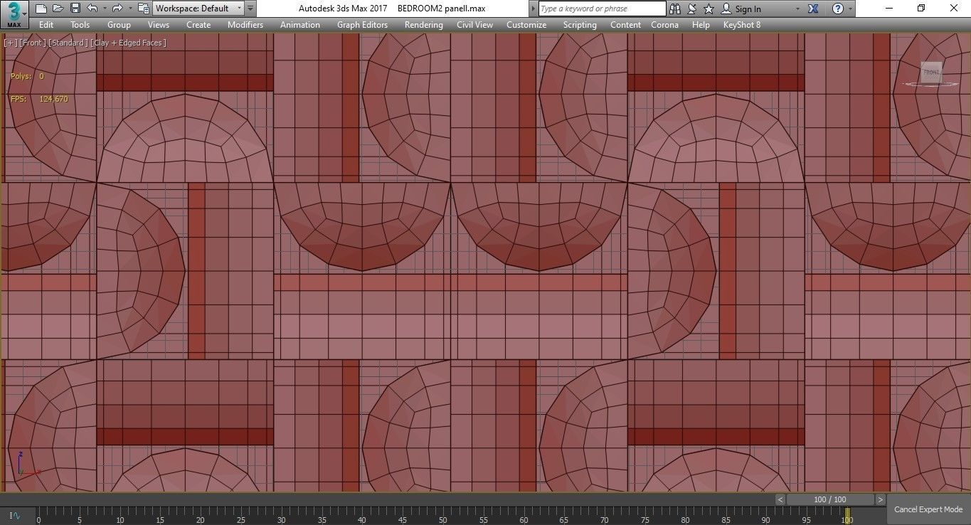 Japanese Ceramic Component Tiles wall panel 3d model Low-poly 3D model_3
