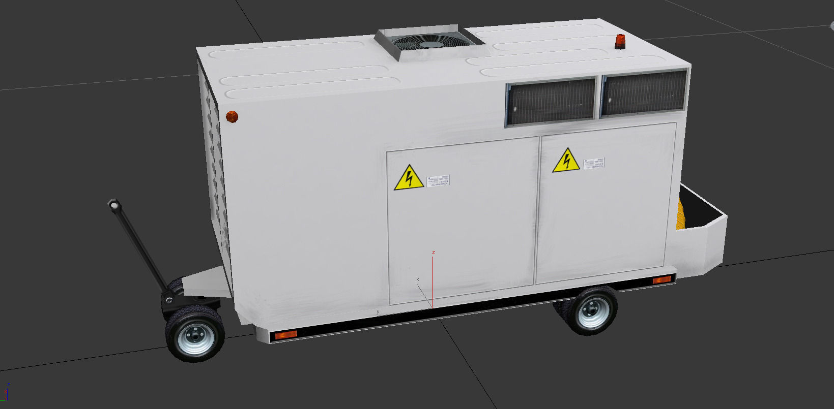 3D model Ground Air Conditioner Unit VR / AR / low-poly rigged | CGTrader