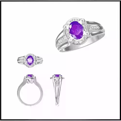 JCD Format White elegant gold color stone rings jewellery