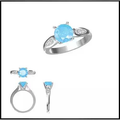 JCD Format White elegant gold color stone rings 3design price