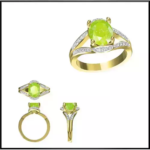 JCD Format  Custom color stone rings wax files jewelry