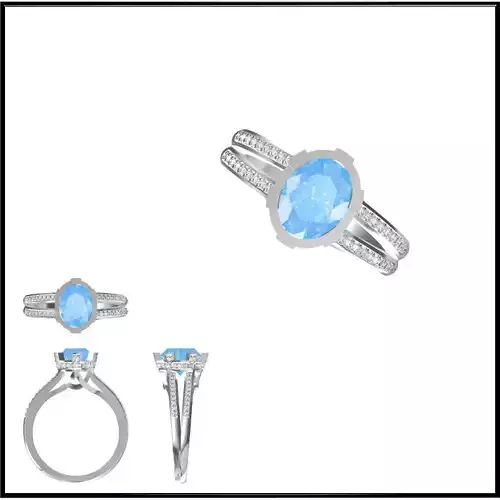 JCD Format  Custom color stone rings jewelry cad programs