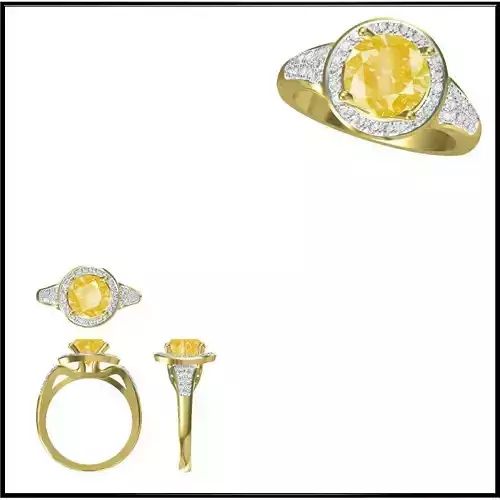 JCD Format  Custom color stone rings jewelry cad cam masters