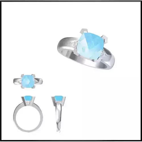 JCD Format  Custom color stone rings jewellery files for sale 