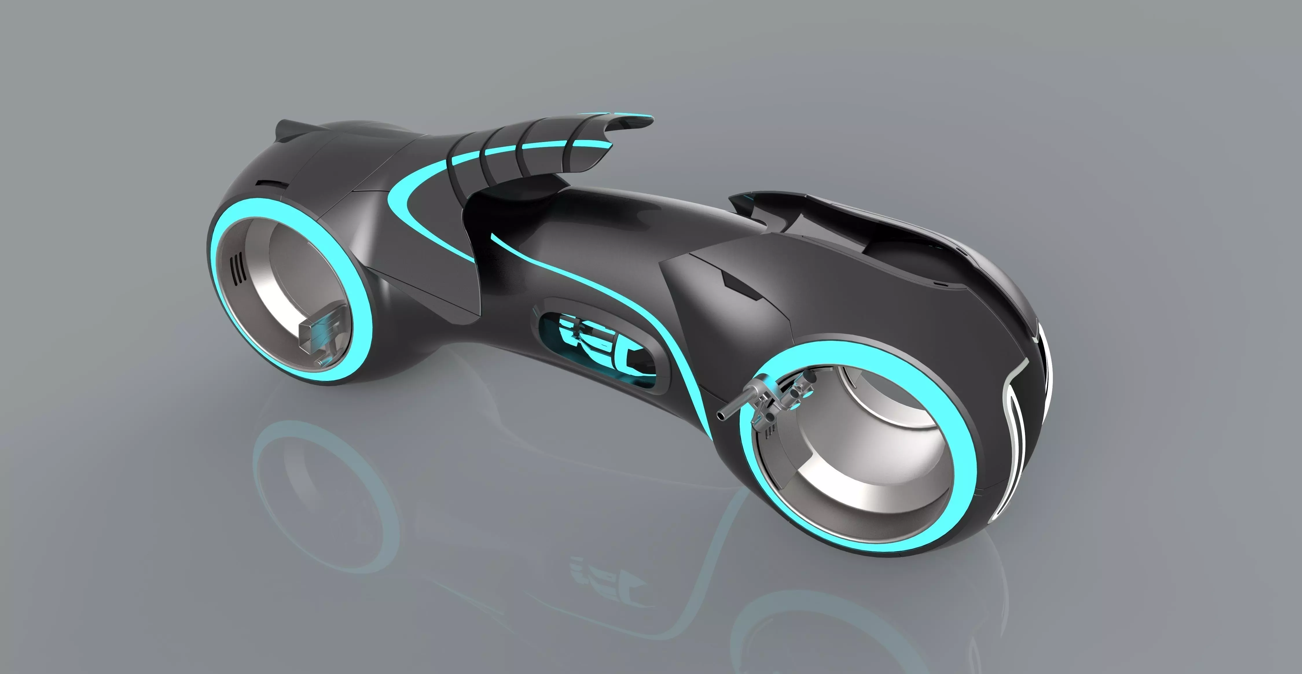 Tron Legacy Lightcycle 3D model_0
