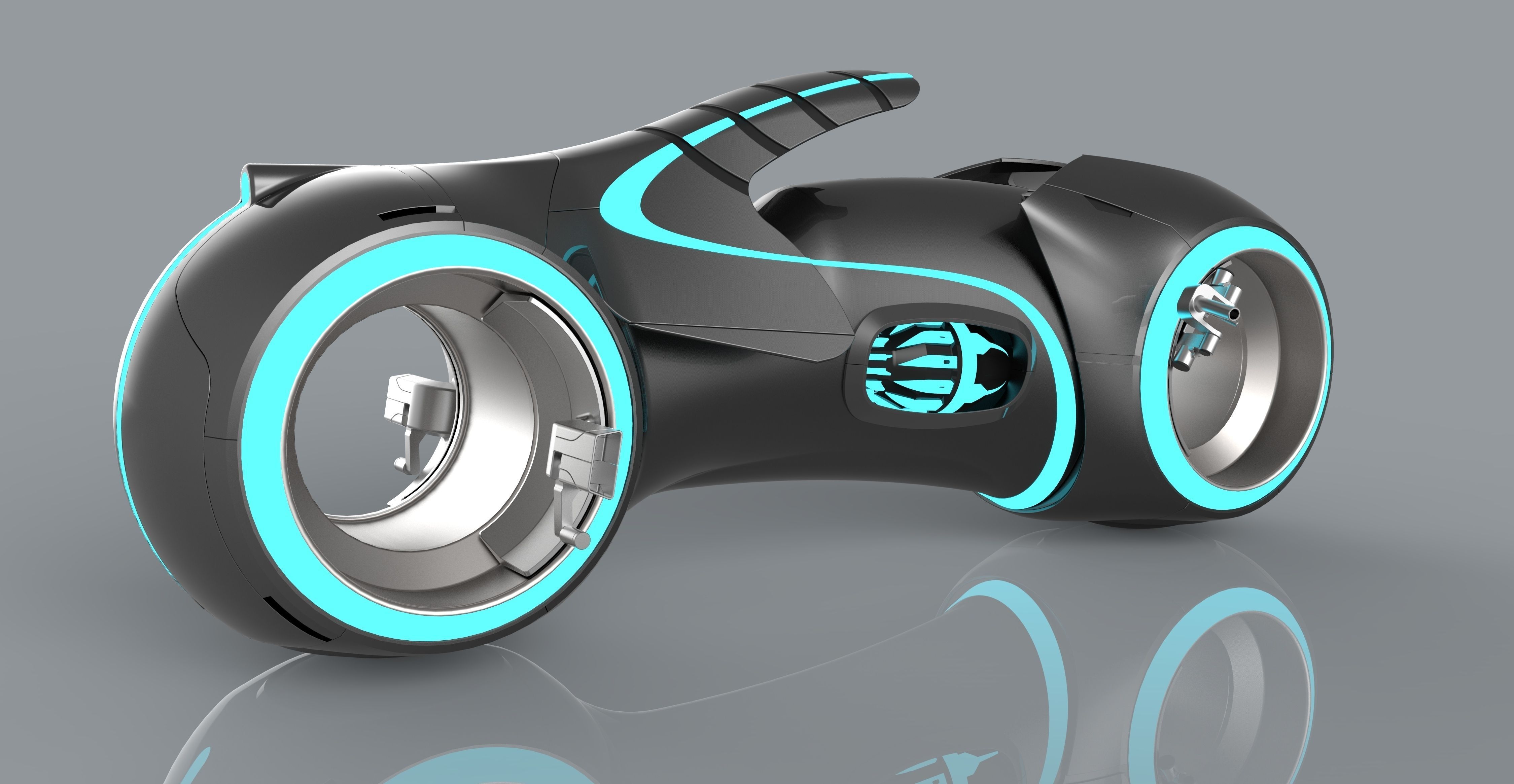 Tron Legacy Lightcycle 3D model_12