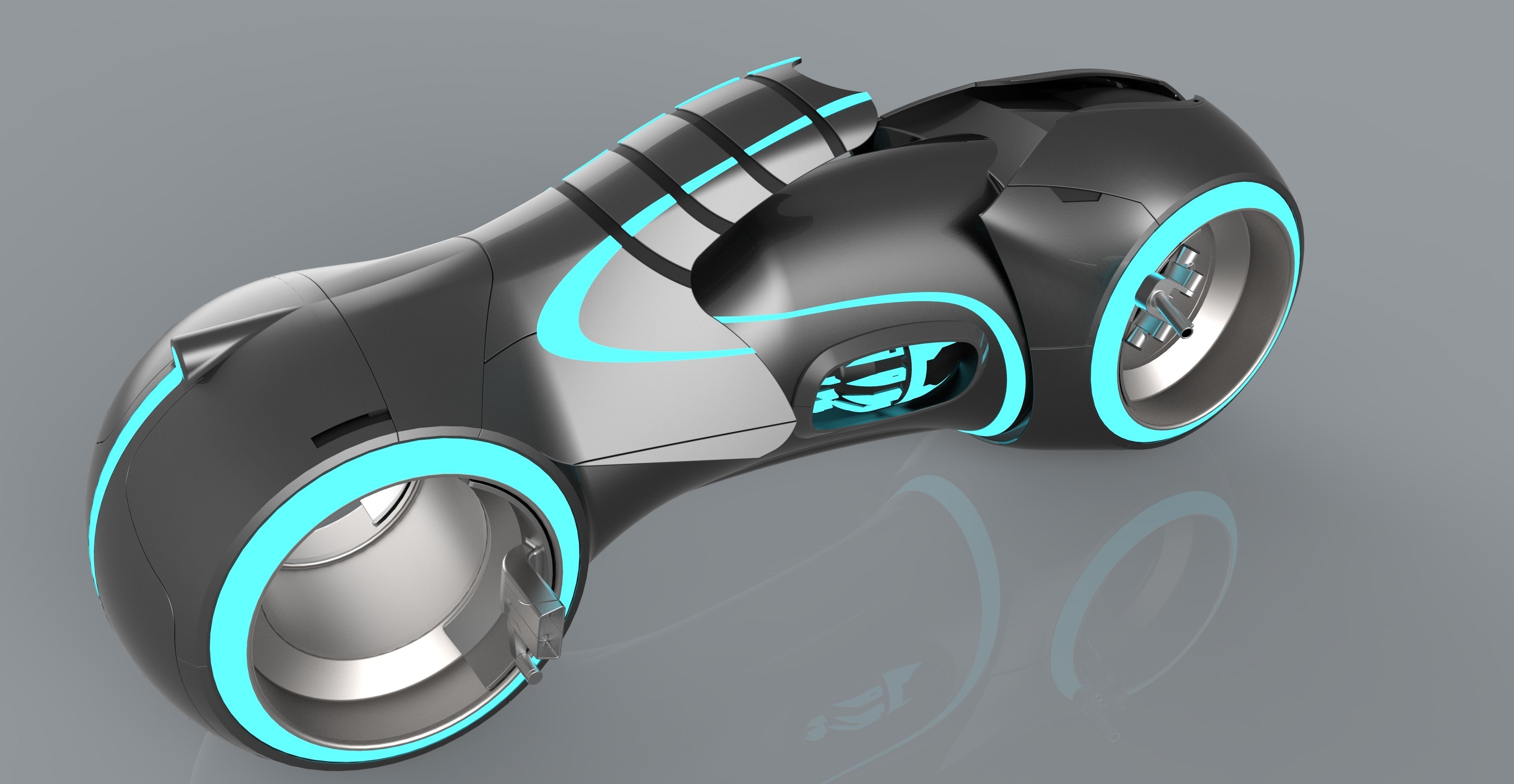 Tron Legacy Lightcycle 3D model_10