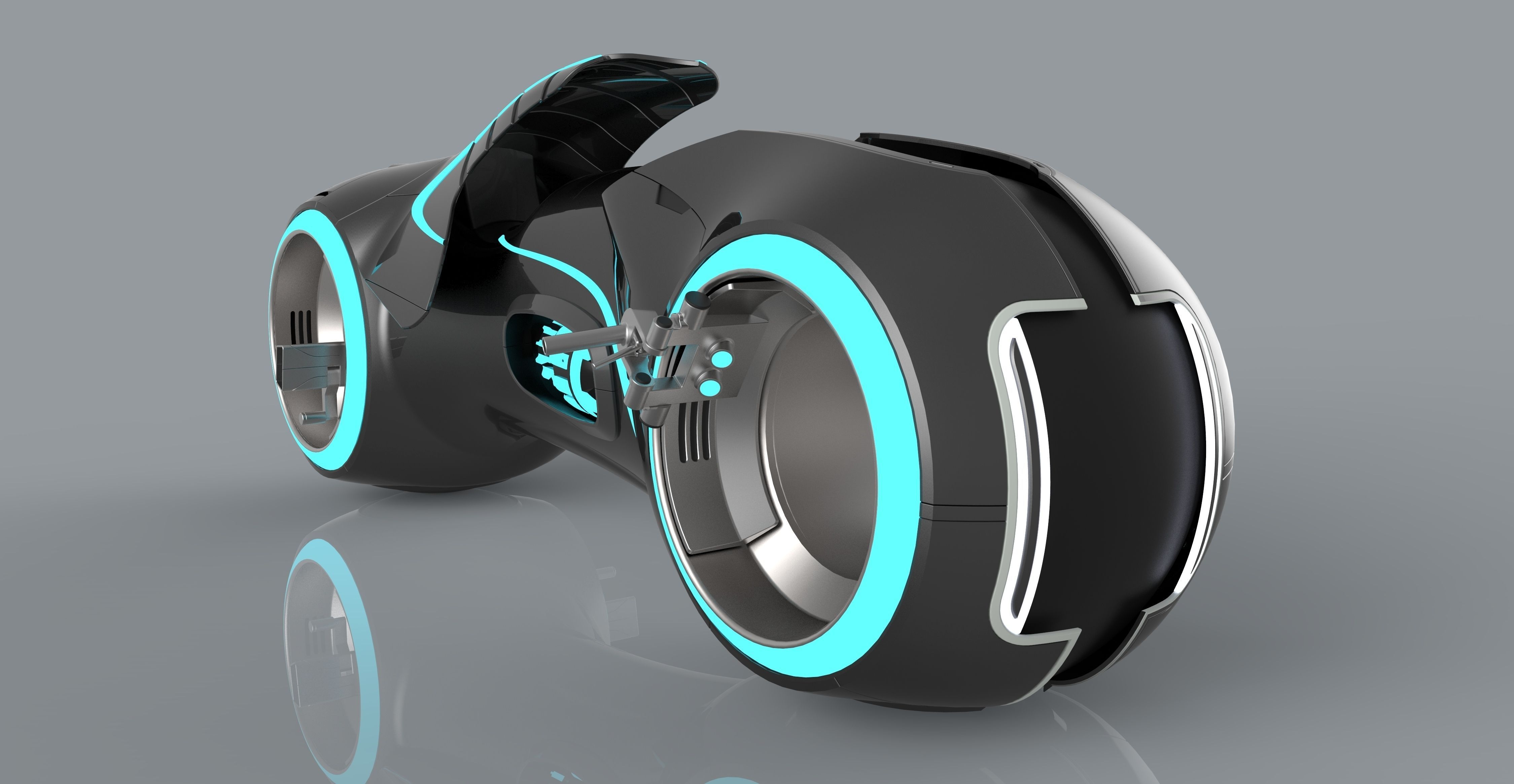 Tron Legacy Lightcycle 3D model_4