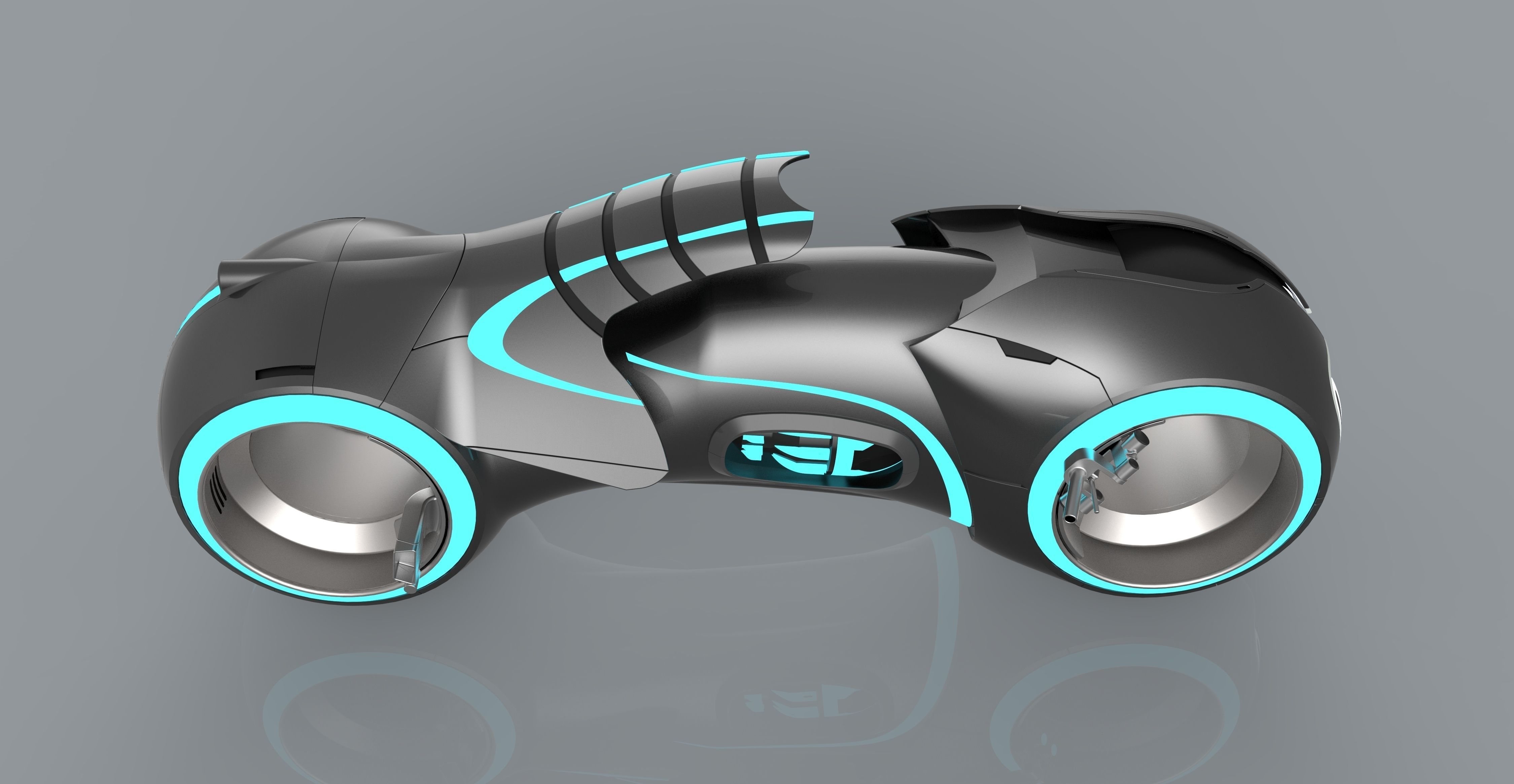Tron Legacy Lightcycle 3D model_9