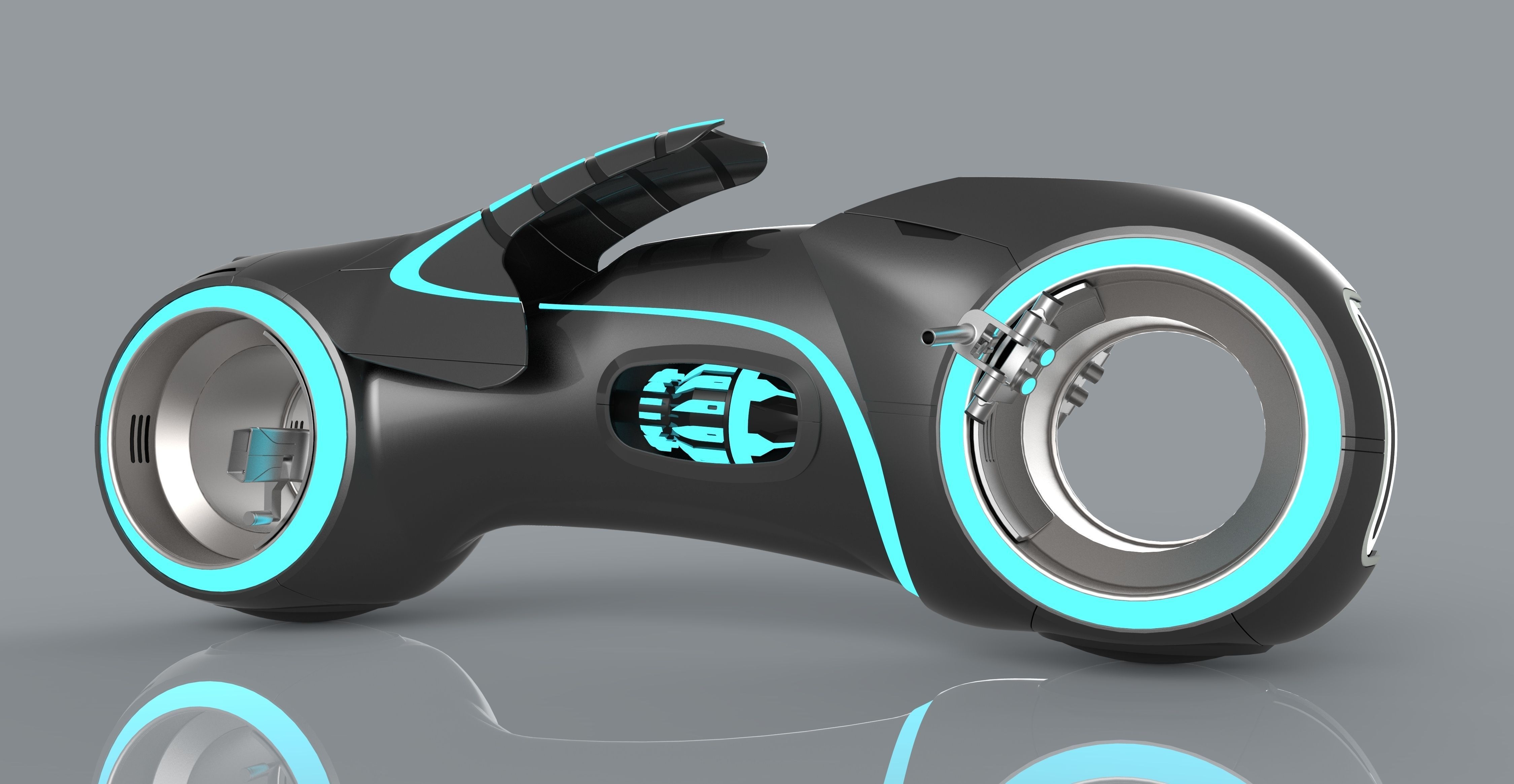 Tron Legacy Lightcycle 3D model_2