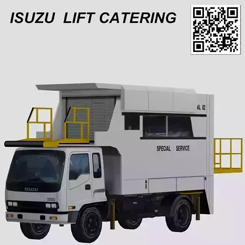 Isuzu catering lift Low-poly 3D model