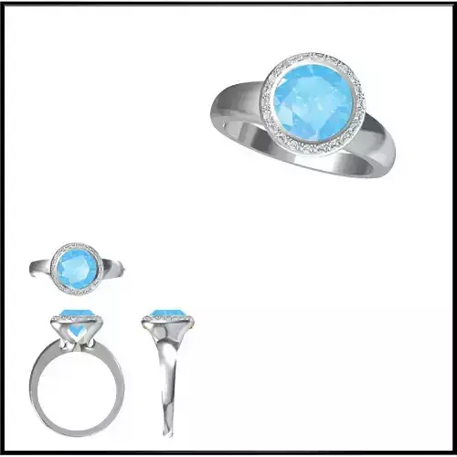 JCD Format  Custom color stone rings autocad jewelry