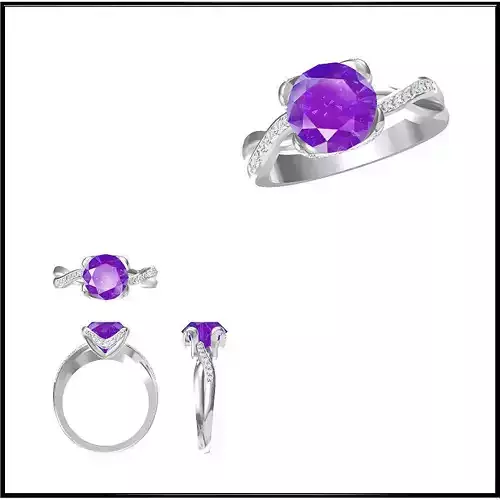 JCD Format  Custom color stone rings 3design price