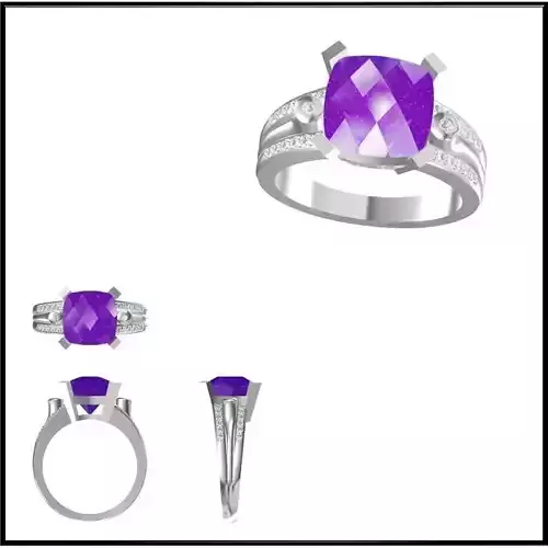 JCD Format  Colored stone engagement rings metal file