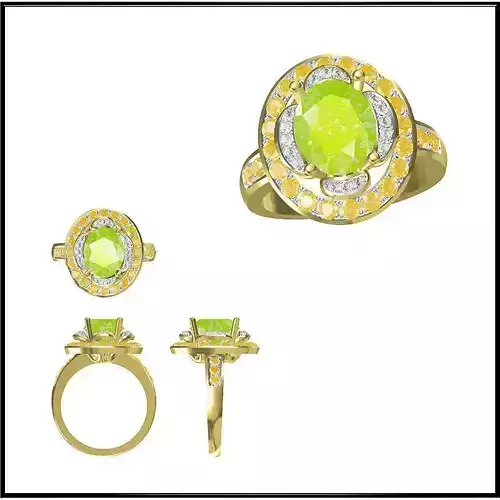 JCD Format Colored stone engagement rings jewelers file set