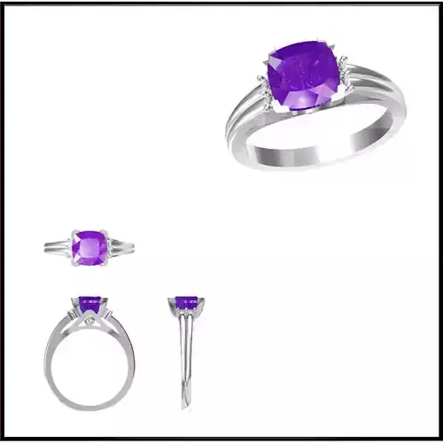 JCD Format Colored stone engagement rings jewellery design