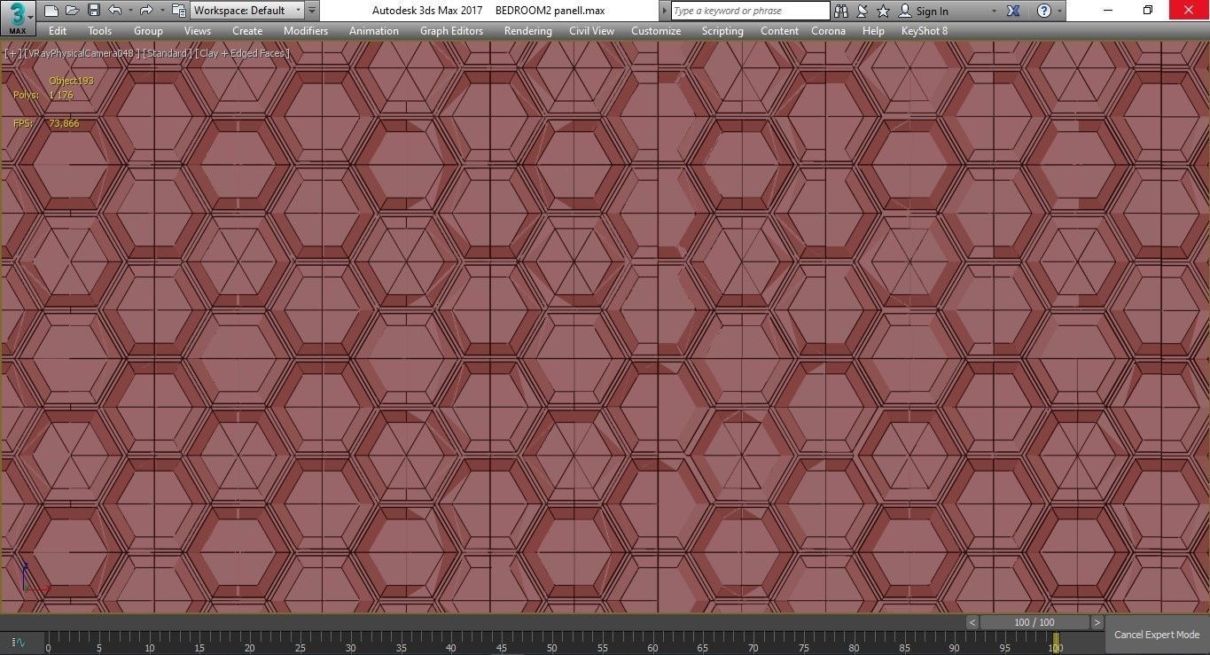 Pannello 3D wall panel 3d model Low-poly 3D model_2