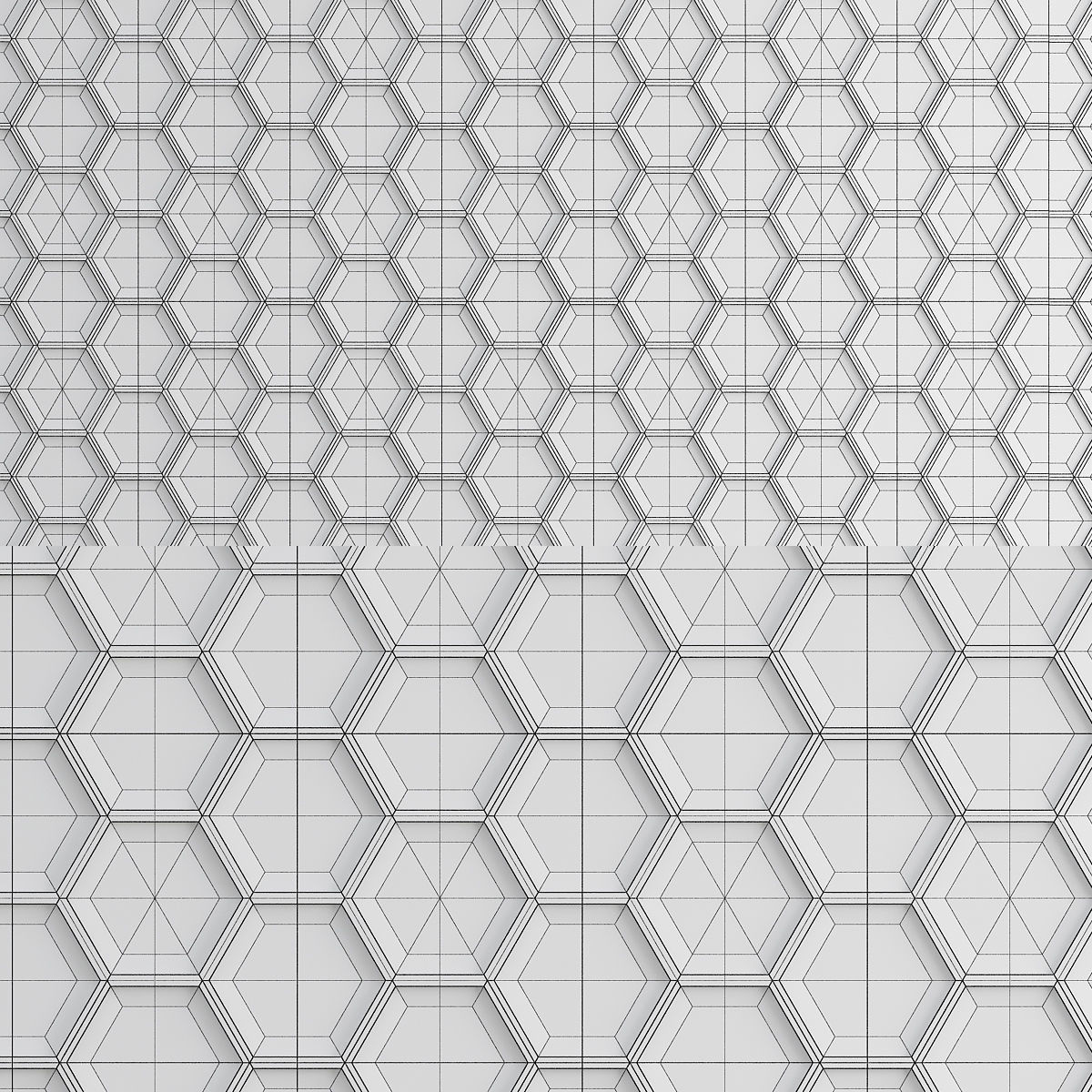 Pannello 3D wall panel 3d model Low-poly 3D model_1