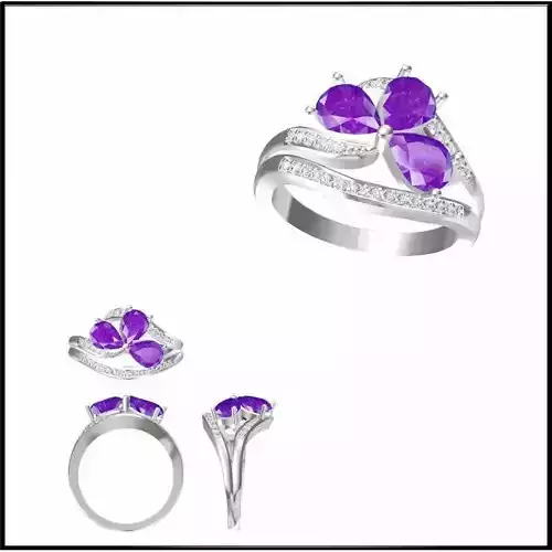 JCD Format Antique color stone rings 3design price