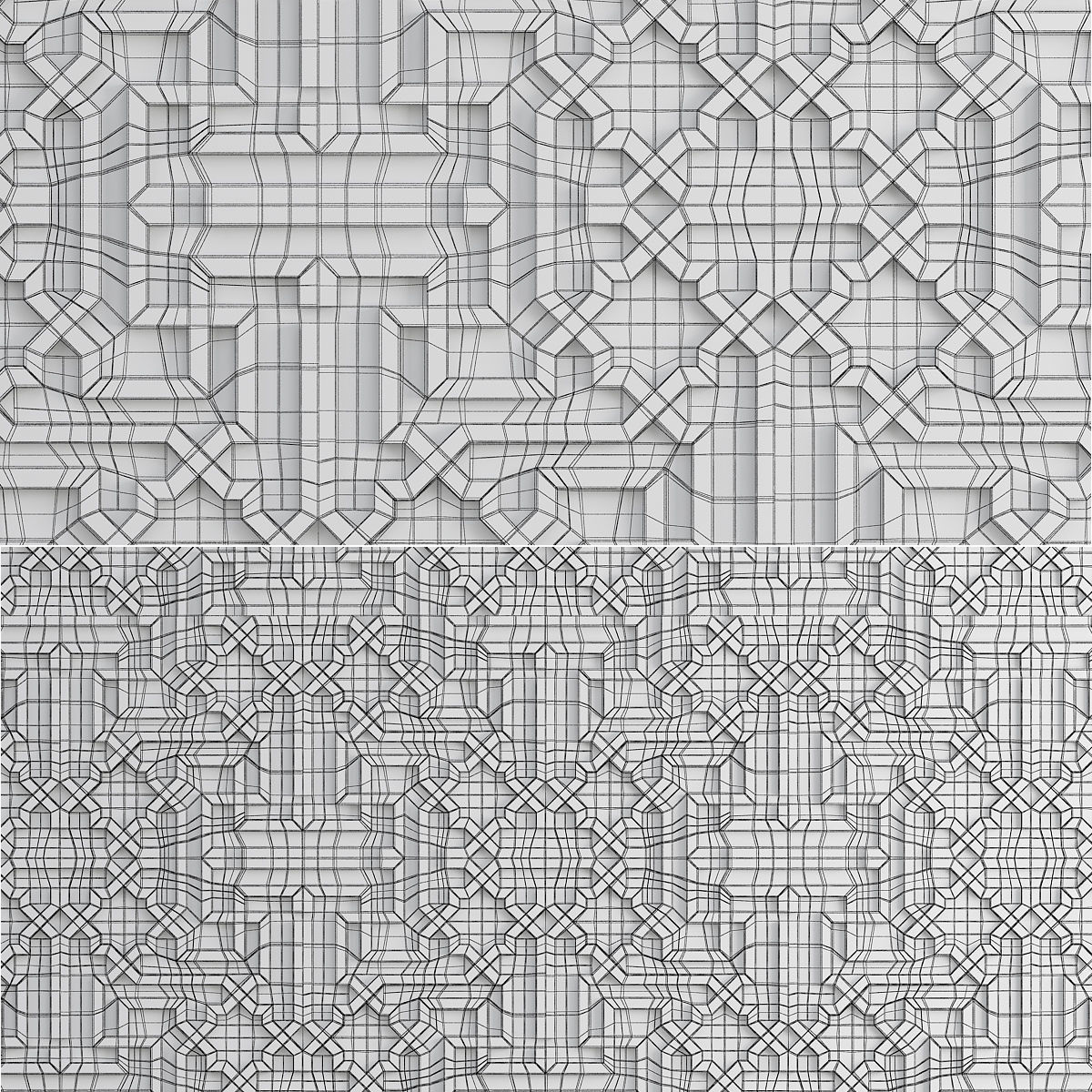 3d Gypsum Panels wall panel 3d model Low-poly 3D model_1