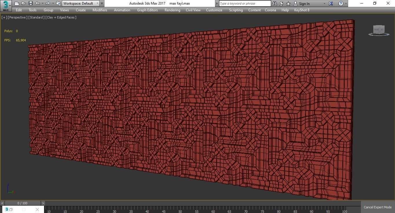 3d Gypsum Panels wall panel 3d model Low-poly 3D model_2