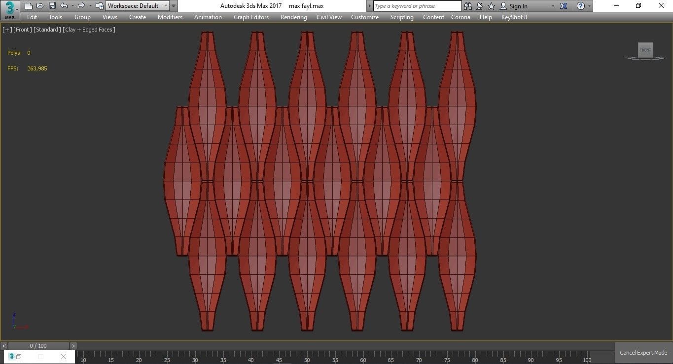 3d Gypsum Panels wall panel 3d model Low-poly 3D model_2