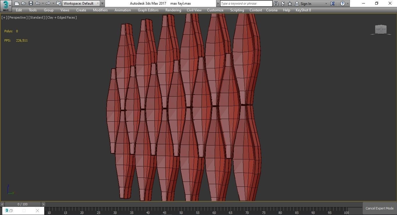 3d Gypsum Panels wall panel 3d model Low-poly 3D model_4