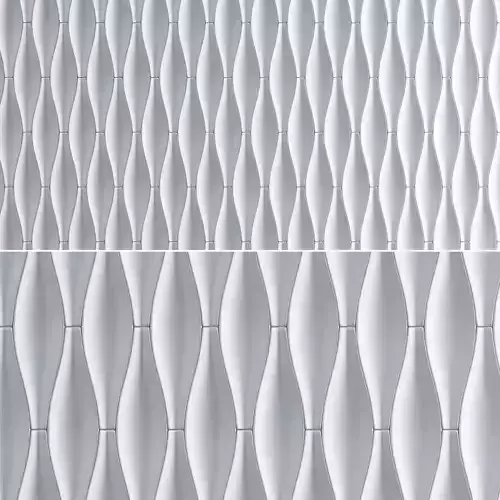 3d Gypsum Panels wall panel 3d model Low-poly 3D model