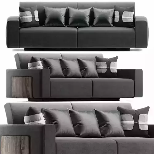 BRASS VINTAGE SOFA -DJ326 - MAICASS FURNITURE 3d model