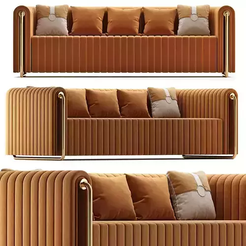 RIVERS Sofa - Mezzo Collection 3d model Low-poly 3D model RIVERS Sofa - Mezzo Collection 3d model Low-poly 3D model