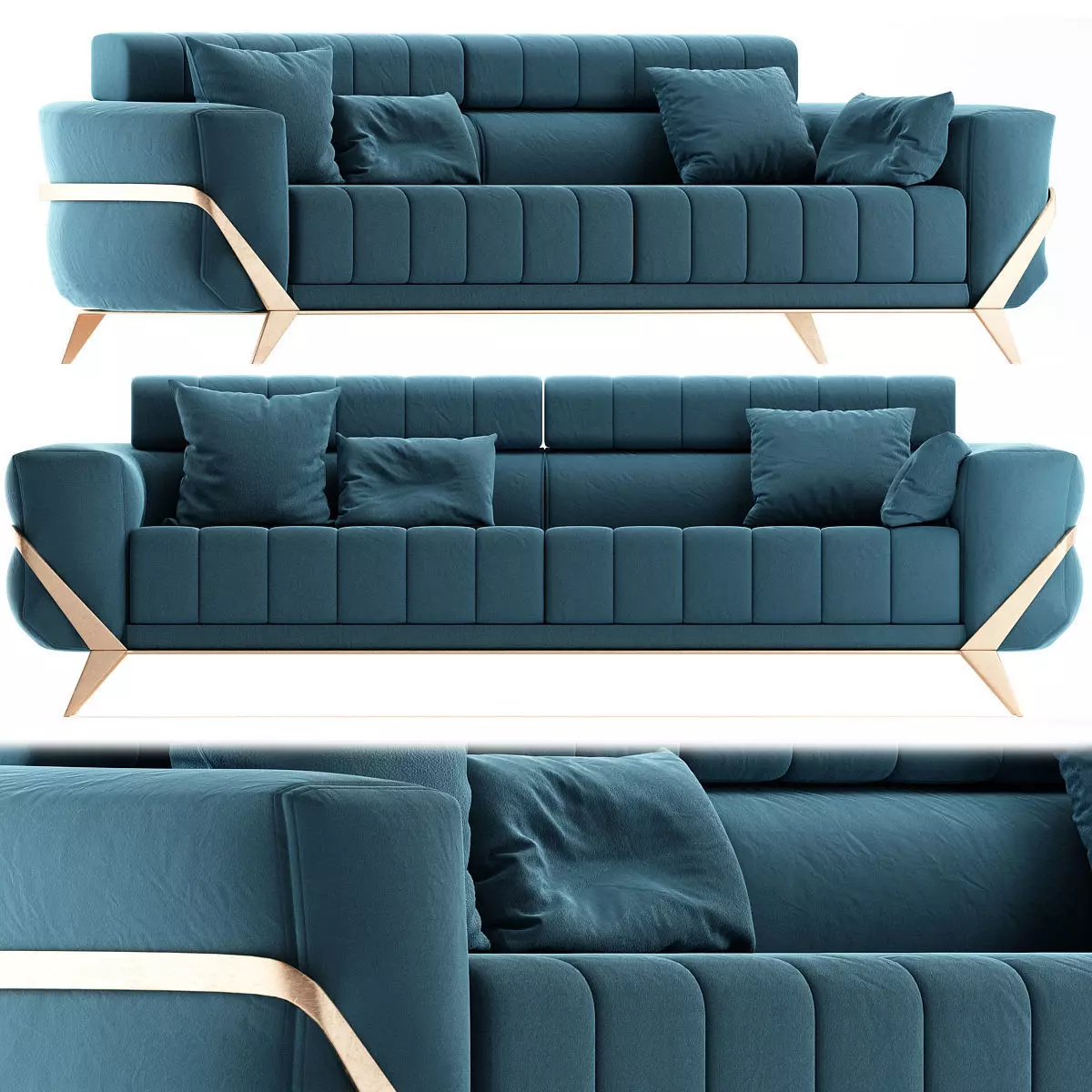 Collection VISIVO sofa 3d model Low-poly 3D model