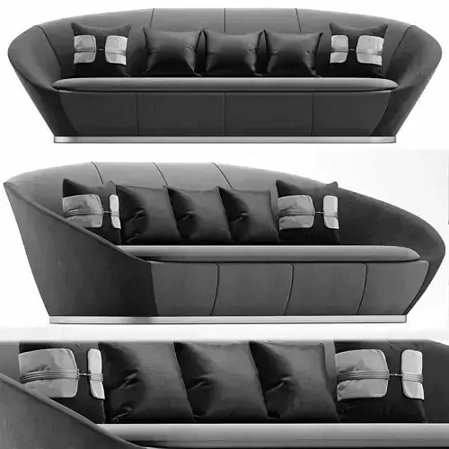 New life sofa - bois de roses 3d model