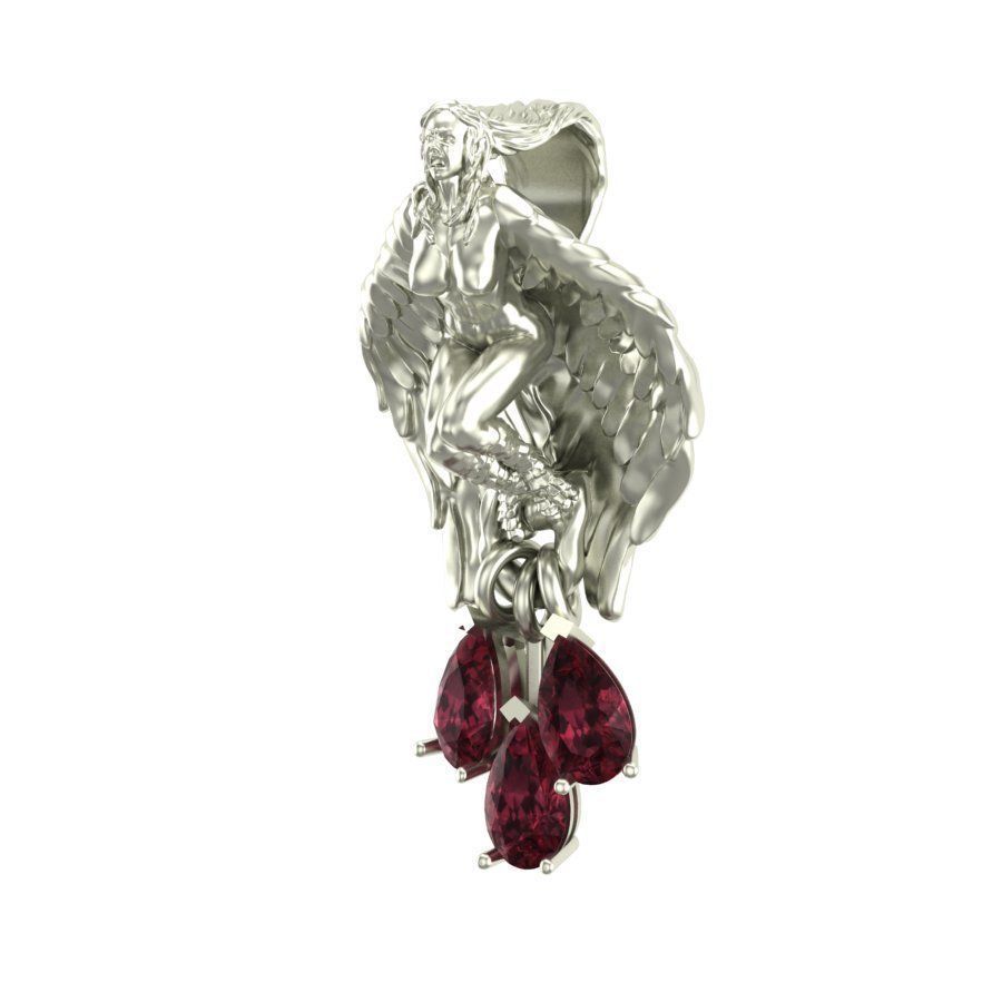 Harpy Pendant  3D print model_4