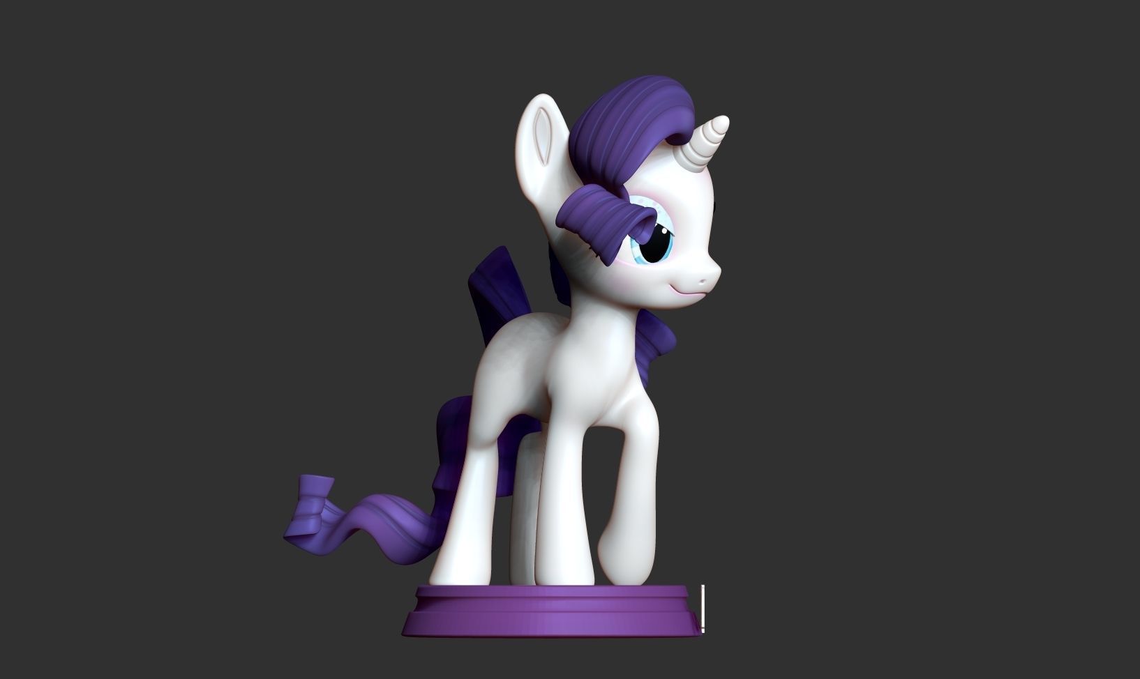 Rarity - Little Pony Fanart 3D print model_6