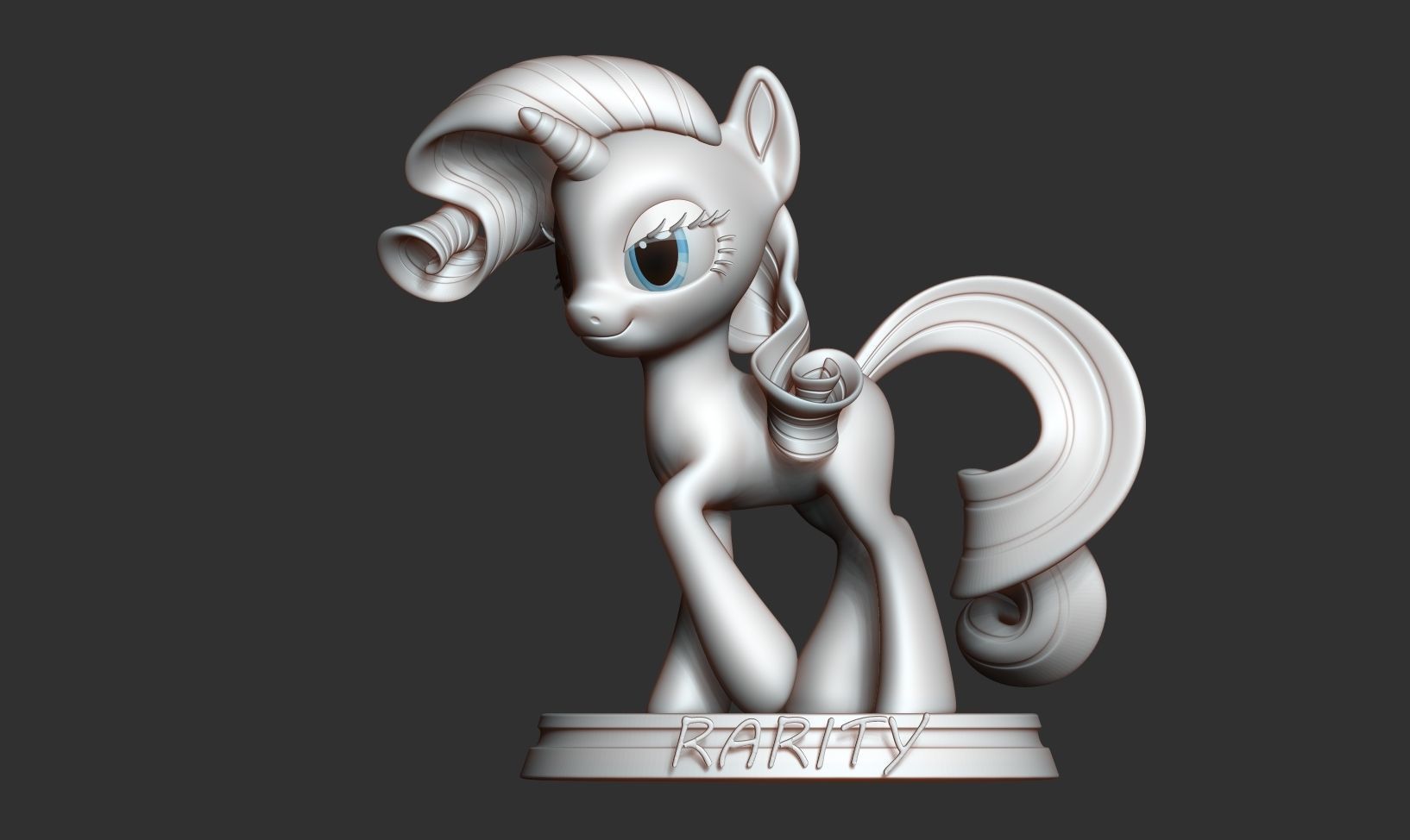 Rarity - Little Pony Fanart 3D print model_8